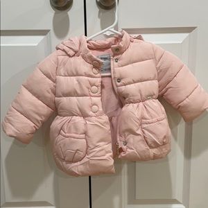 COPY - Girls Mayoral winter coat. Pink Size 12m.